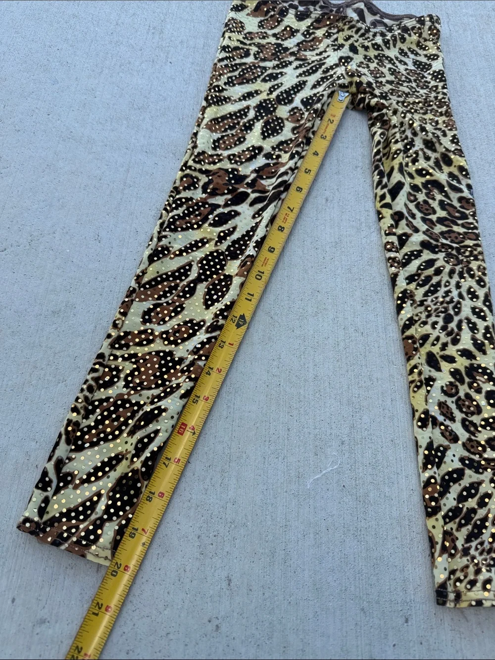 Leopard Print Girls' Leggings with sequined Detail